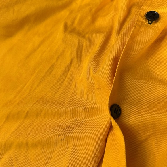 Y2K POKER RUNS AMERICA men's yellow black embroidered button down shirt, XL. - Picture 8 of 8
